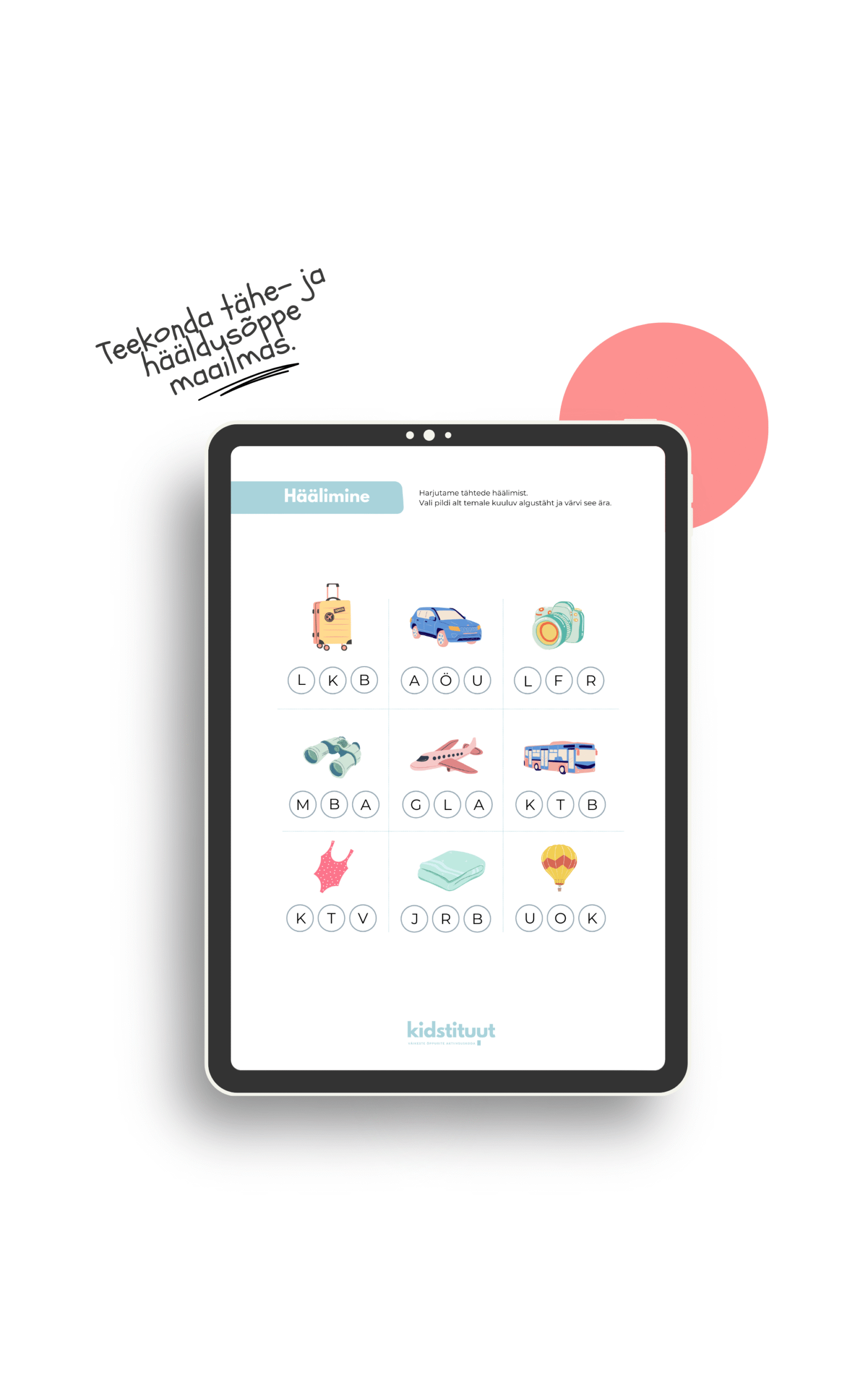 Häälimise tegeluslehed: Aidake lapsel arendada kirjapildi ja lugemisoskuse algeid