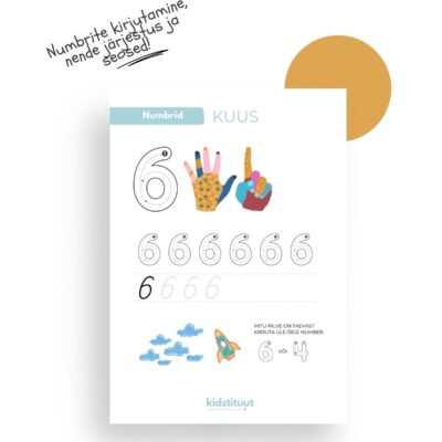 Numbrite kirjutamise ja järjestuse harjutamine